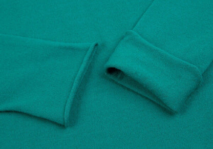 EMPORIO ARMANI Neck Stole Design Sweater Turquoise Size 40