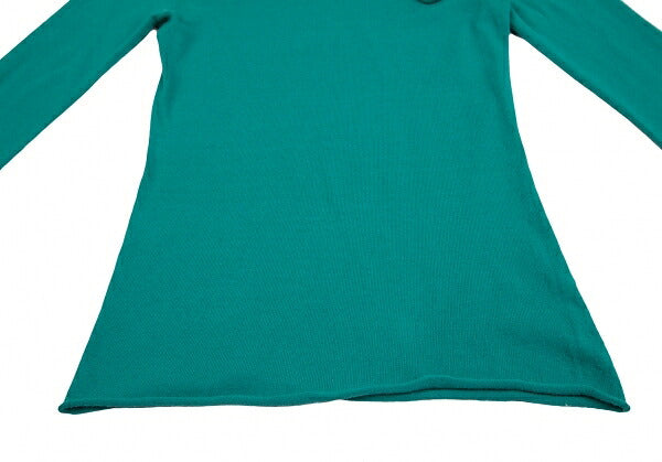 EMPORIO ARMANI Neck Stole Design Sweater Turquoise Size 40