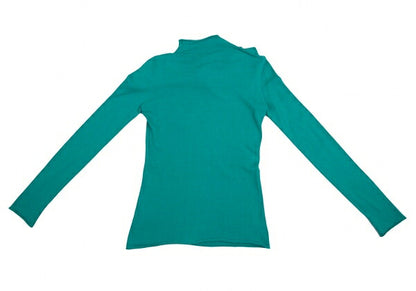 EMPORIO ARMANI Neck Stole Design Sweater Turquoise Size 40
