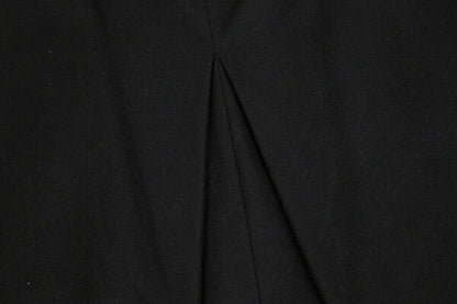 EMPORIO ARMANI Wool Felt Flower Patch Skirt Black Size 38