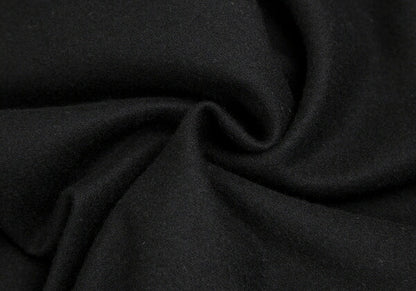 EMPORIO ARMANI Wool Felt Flower Patch Skirt Black Size 38