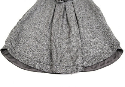 EMPORIO ARMANI Buckle Design Metallic Skirt Silver Size 42
