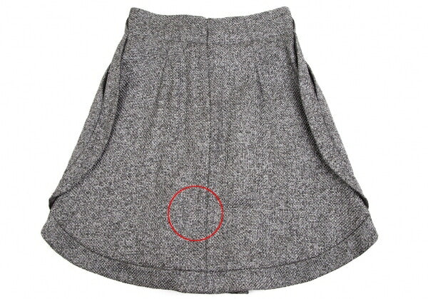 EMPORIO ARMANI Buckle Design Metallic Skirt Silver Size 42