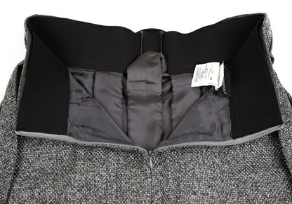 EMPORIO ARMANI Buckle Design Metallic Skirt Silver Size 42