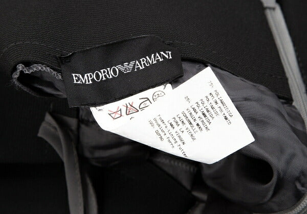 EMPORIO ARMANI Buckle Design Metallic Skirt Silver Size 42