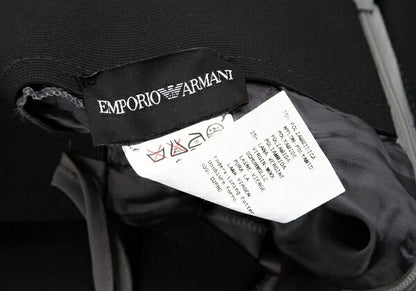EMPORIO ARMANI Buckle Design Metallic Skirt Silver Size 42