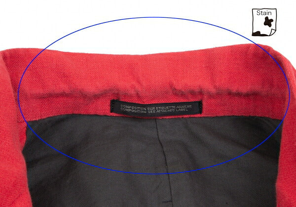 Yohji Yamamoto POUR HOMME Ethnic Red Black Jacket Size M
