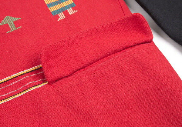 Yohji Yamamoto POUR HOMME Ethnic Red Black Jacket Size M