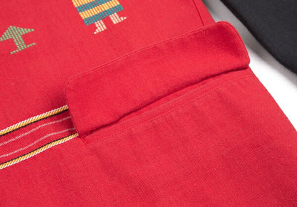 Yohji Yamamoto POUR HOMME Ethnic Red Black Jacket Size M