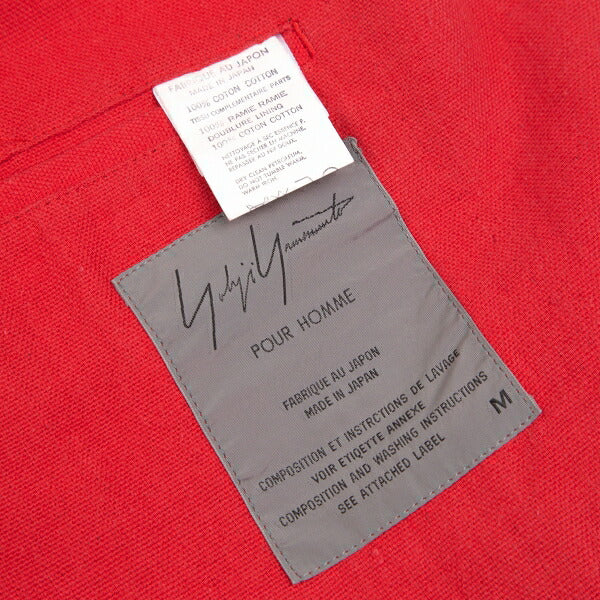 Yohji Yamamoto POUR HOMME Ethnic Red Black Jacket Size M
