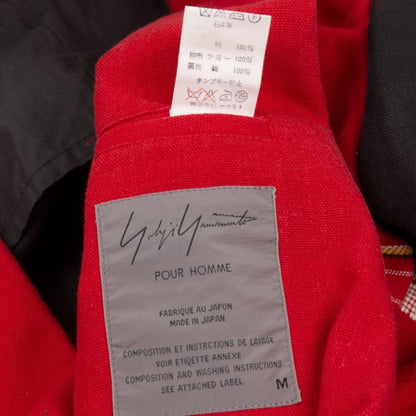 Yohji Yamamoto POUR HOMME Ethnic Red Black Jacket Size M