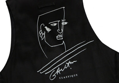 Jean Paul GAULTIER CLASSIQUE Back Gilet Charcoal Size E48