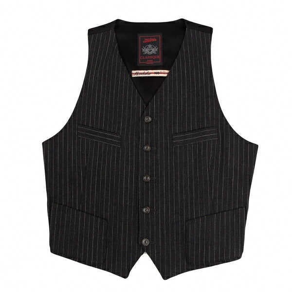 Jean Paul GAULTIER CLASSIQUE Back Gilet Charcoal Size E48