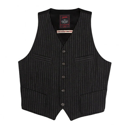 Jean Paul GAULTIER CLASSIQUE Back Gilet Charcoal Size E48