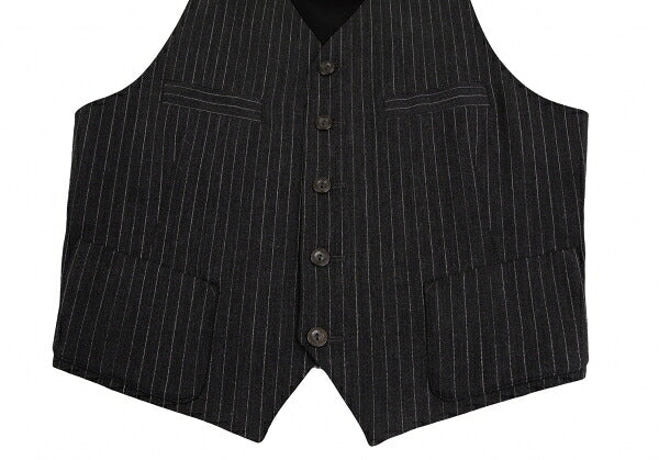 Jean Paul GAULTIER CLASSIQUE Back Gilet Charcoal Size E48