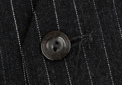 Jean Paul GAULTIER CLASSIQUE Back Gilet Charcoal Size E48