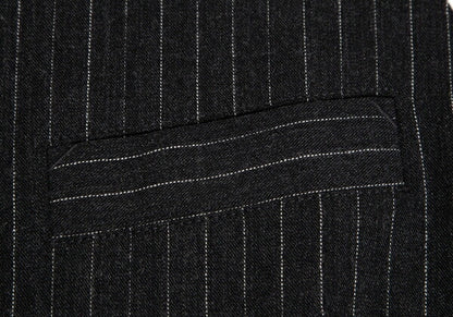 Jean Paul GAULTIER CLASSIQUE Back Gilet Charcoal Size E48