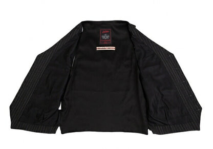 Jean Paul GAULTIER CLASSIQUE Back Gilet Charcoal Size E48