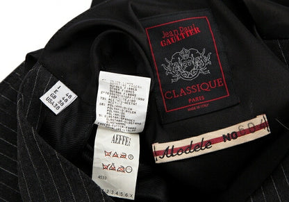 Jean Paul GAULTIER CLASSIQUE Back Gilet Charcoal Size E48