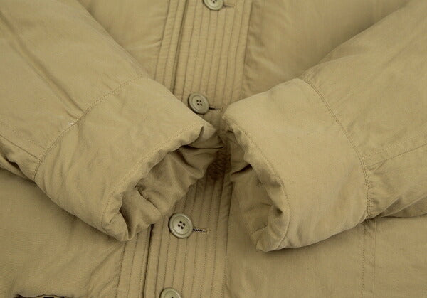 ISSEY MIYAKEMEN Nylon Down Jacket Beige Size M