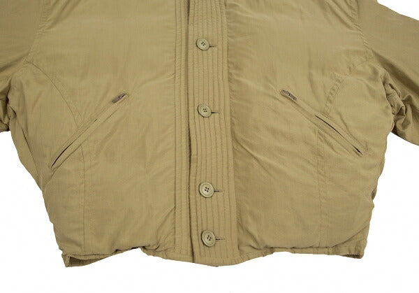 ISSEY MIYAKEMEN Nylon Down Jacket Beige Size M