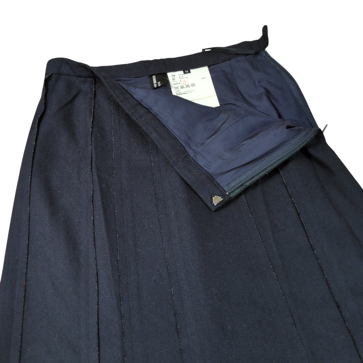 tricot COMME des GARCONS 01AW Pleated Wool Skirt Size M