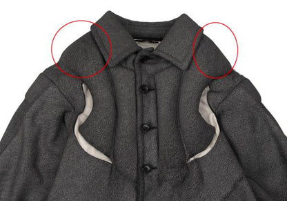 COMME des GARCONS 10AW Heavy Irregular Gray Blouson Size XS