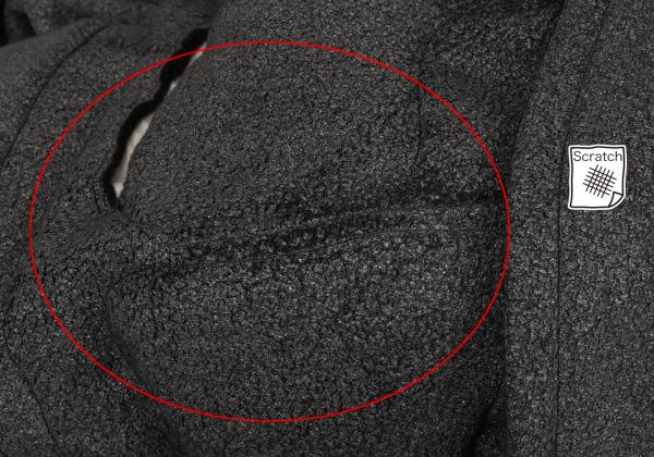 COMME des GARCONS 10AW Heavy Irregular Gray Blouson Size XS