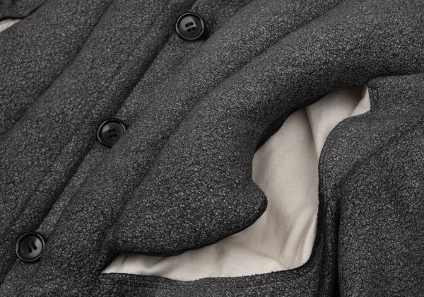 COMME des GARCONS 10AW Heavy Irregular Gray Blouson Size XS