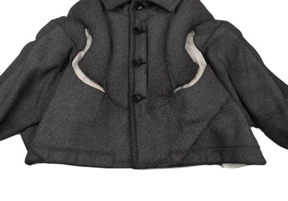 COMME des GARCONS 10AW Heavy Irregular Gray Blouson Size XS