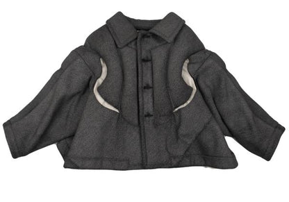COMME des GARCONS 10AW Heavy Irregular Gray Blouson Size XS