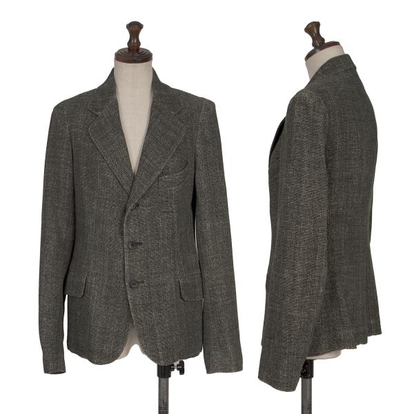 Y's Silk Low Gauge Jacket Gray Size 2