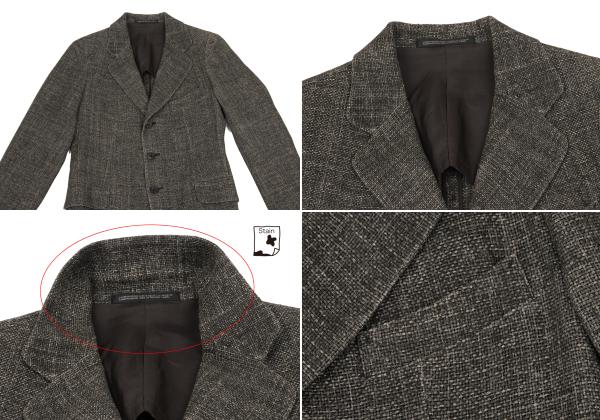 Y's Silk Low Gauge Jacket Gray Size 2