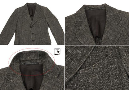 Y's Silk Low Gauge Jacket Gray Size 2