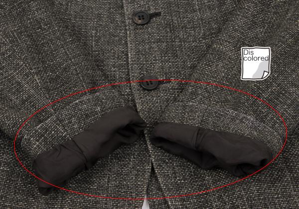 Y's Silk Low Gauge Jacket Gray Size 2