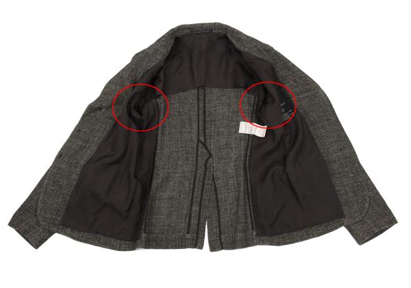 Y's Silk Low Gauge Jacket Gray Size 2