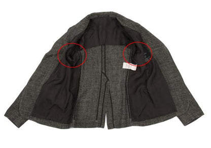 Y's Silk Low Gauge Jacket Gray Size 2