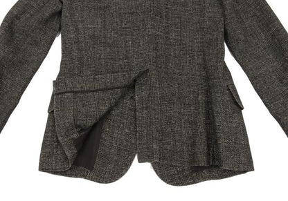 Y's Silk Low Gauge Jacket Gray Size 2