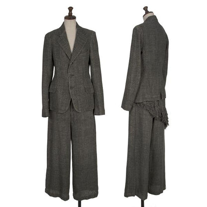 Y's Silk Low Gauge Jacket Gray Size 2