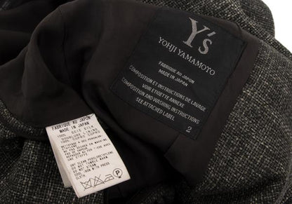 Y's Silk Low Gauge Jacket Gray Size 2