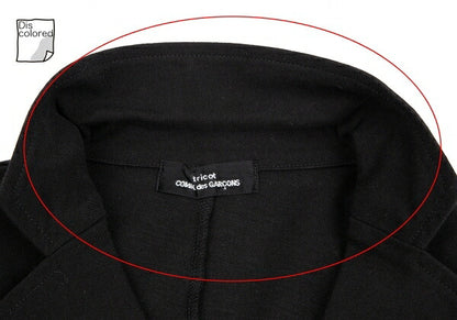 tricot COMME des GARCONS Cotton Stretch Jacket Black Size M