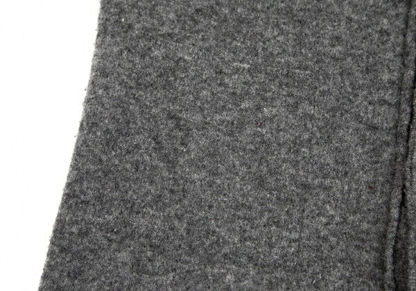 Y's Wool Knit Collarless Jacket Dark Gray Size 2