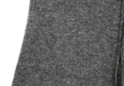 Y's Wool Knit Collarless Jacket Dark Gray Size 2