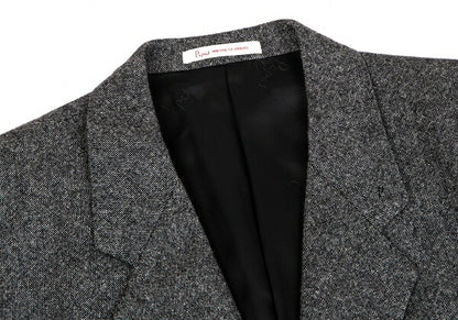 Papas MOON Cashmere Blend Wool Jacket Gray Size M