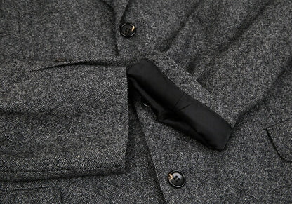 Papas MOON Cashmere Blend Wool Jacket Gray Size M