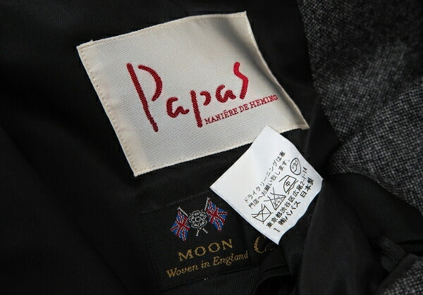 Papas MOON Cashmere Blend Wool Jacket Gray Size M