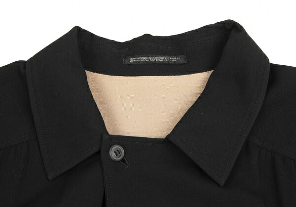 Yohji Yamamoto POUR HOMME Raglan Shirt Jacket Black Size M