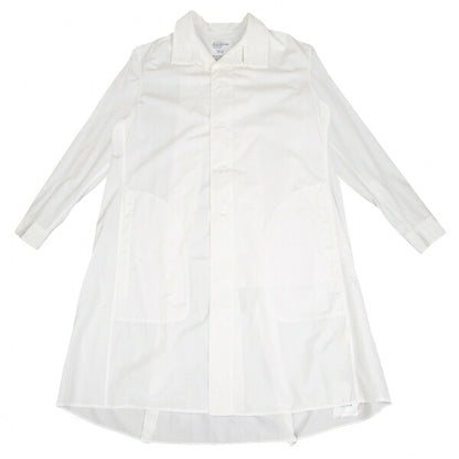 Yohji Yamamoto PH Back Zip Layered Cotton Shirt White Size 2