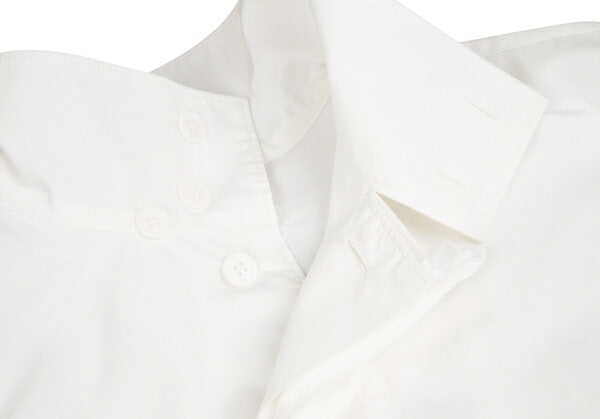 Yohji Yamamoto PH Back Zip Layered Cotton Shirt White Size 2