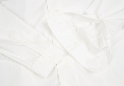 Yohji Yamamoto PH Back Zip Layered Cotton Shirt White Size 2
